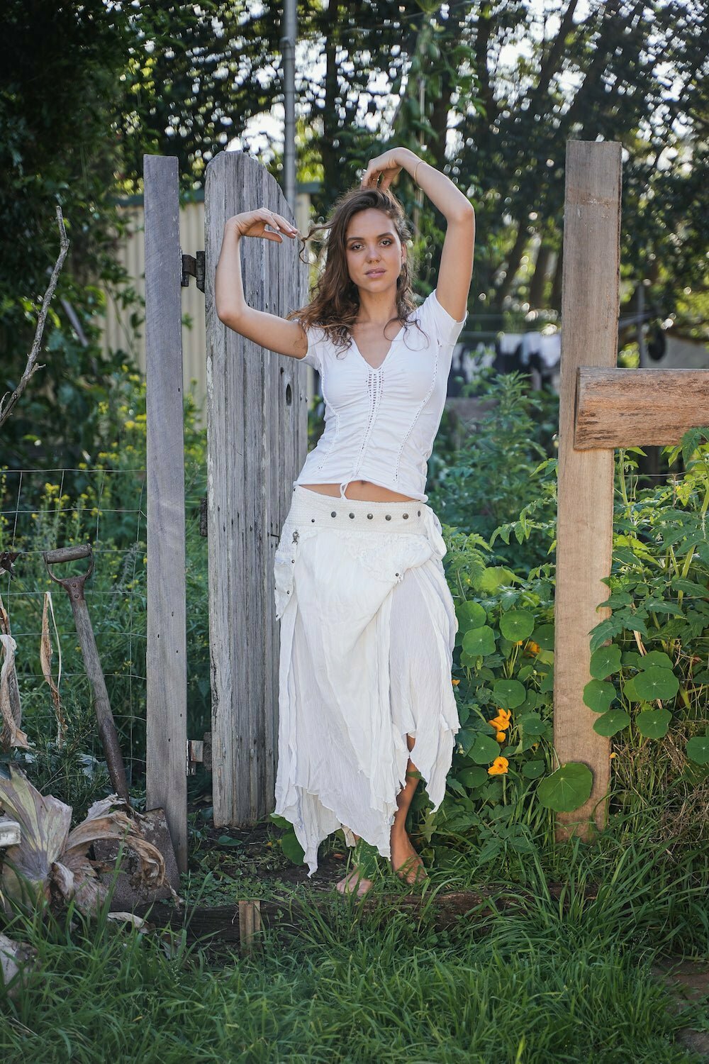 FOREST SKIRT in WHITE - Image 4