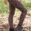 FLOWER TIGHTS in WARM PINK