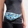 Waterproof pink or blue pixels hip bag