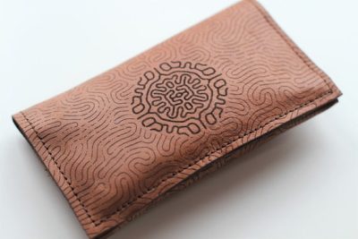 Genuine Leather Tobacco Pouch, Handcrafted Rolling Cigarettes Case, Labyrinth Lovers Gifts, Unique Gift for Smokers, Slowow Art, Tabaktasche
