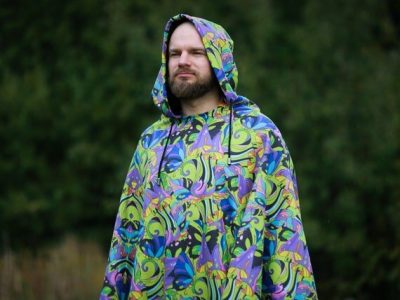 Shrooms Hooded Poncho