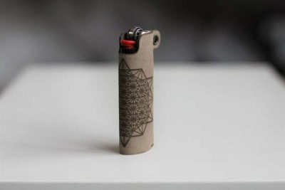 Leather Lighter Case, Lighter Sleeve, Engraved Cover, Smokers Gift, Gift for Men, 64 Star Tetrahedron, Festival,  Leather Gifts