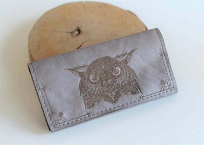 Personalised Leather Tobacco Pouch, Owl Rolling Case, Cigarettes Bag, Tabaktasche, Personalised Gifts, Handmade Smoking Accessories, Leder
