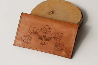 Genuine Leather Tobacco Pouch, Handcrafted Rolling Case, Kali Gifts, Lotus, Personalised Gift for Smokers, Tabaktasche, Christmas, Zipped