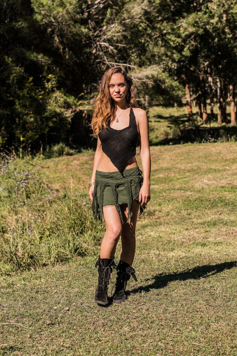 JUNGLE SKIRT IN GREEN - Image 2