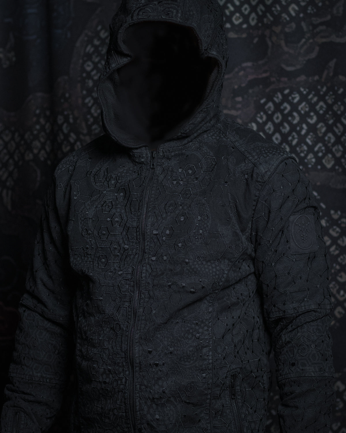 Jacket Men / Denim Stretchy Laser Print Digital Embroidery Stonewashed - DRAGONS KAMBOZII PENTA