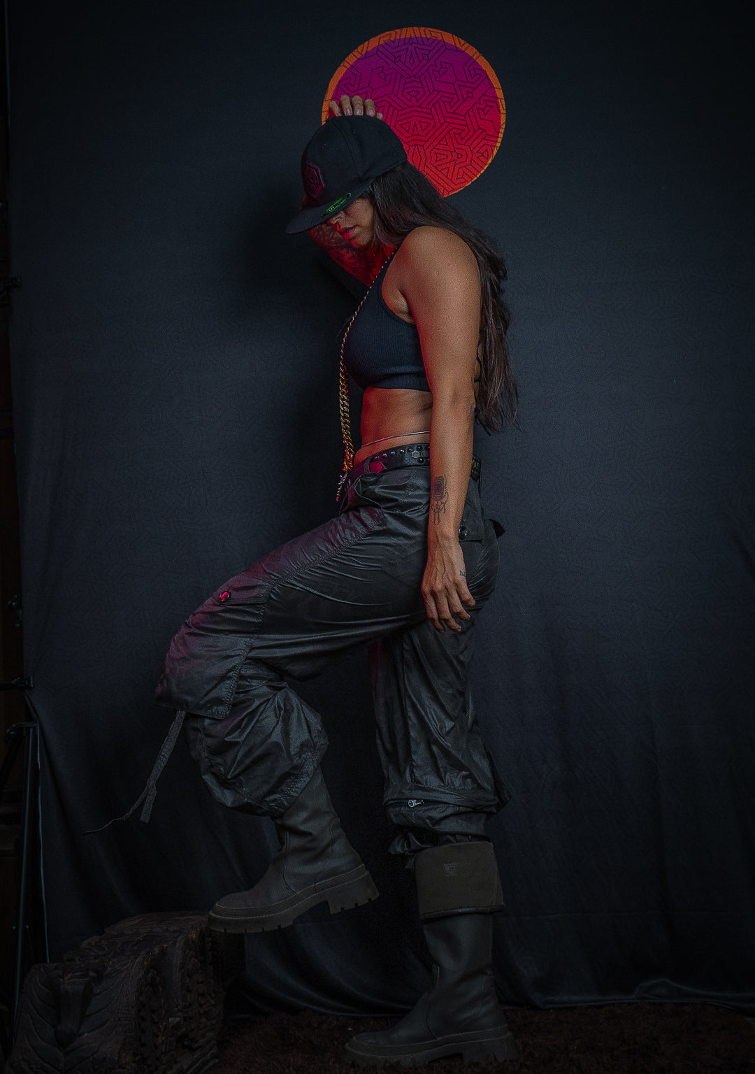 Long Pants Baggy Pockets Woman / Tofetta - SANDOKAN Grey - Image 4