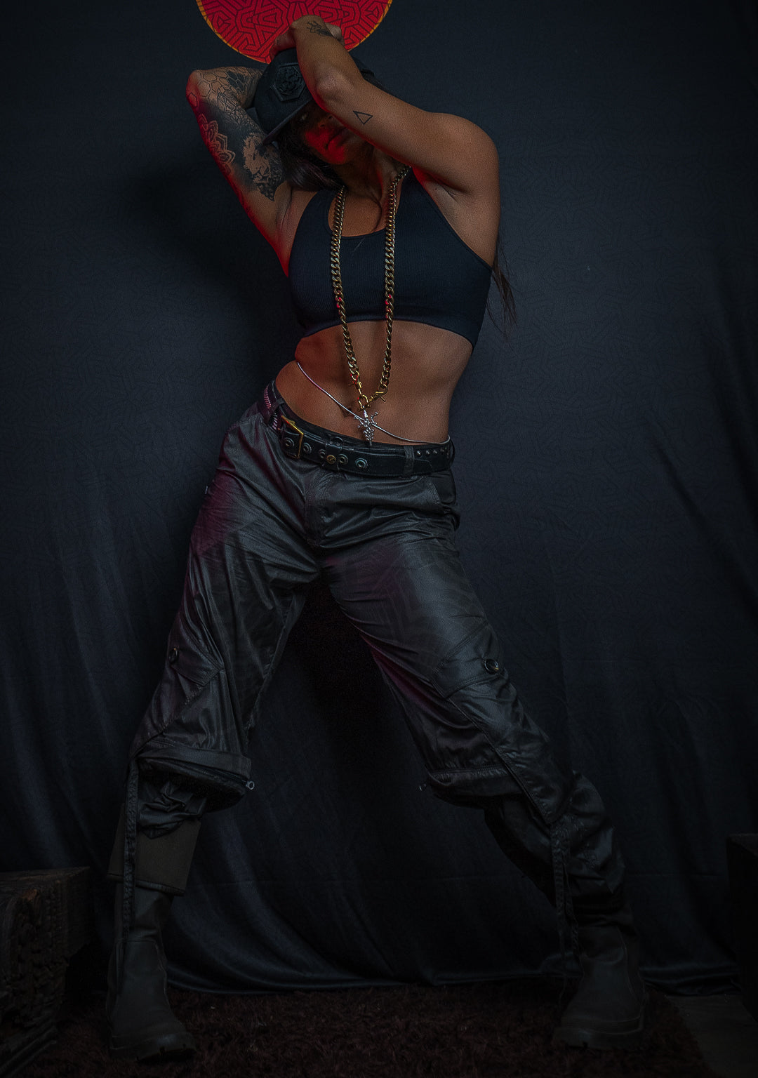 Long Pants Baggy Pockets Woman / Tofetta - SANDOKAN Grey - Image 8