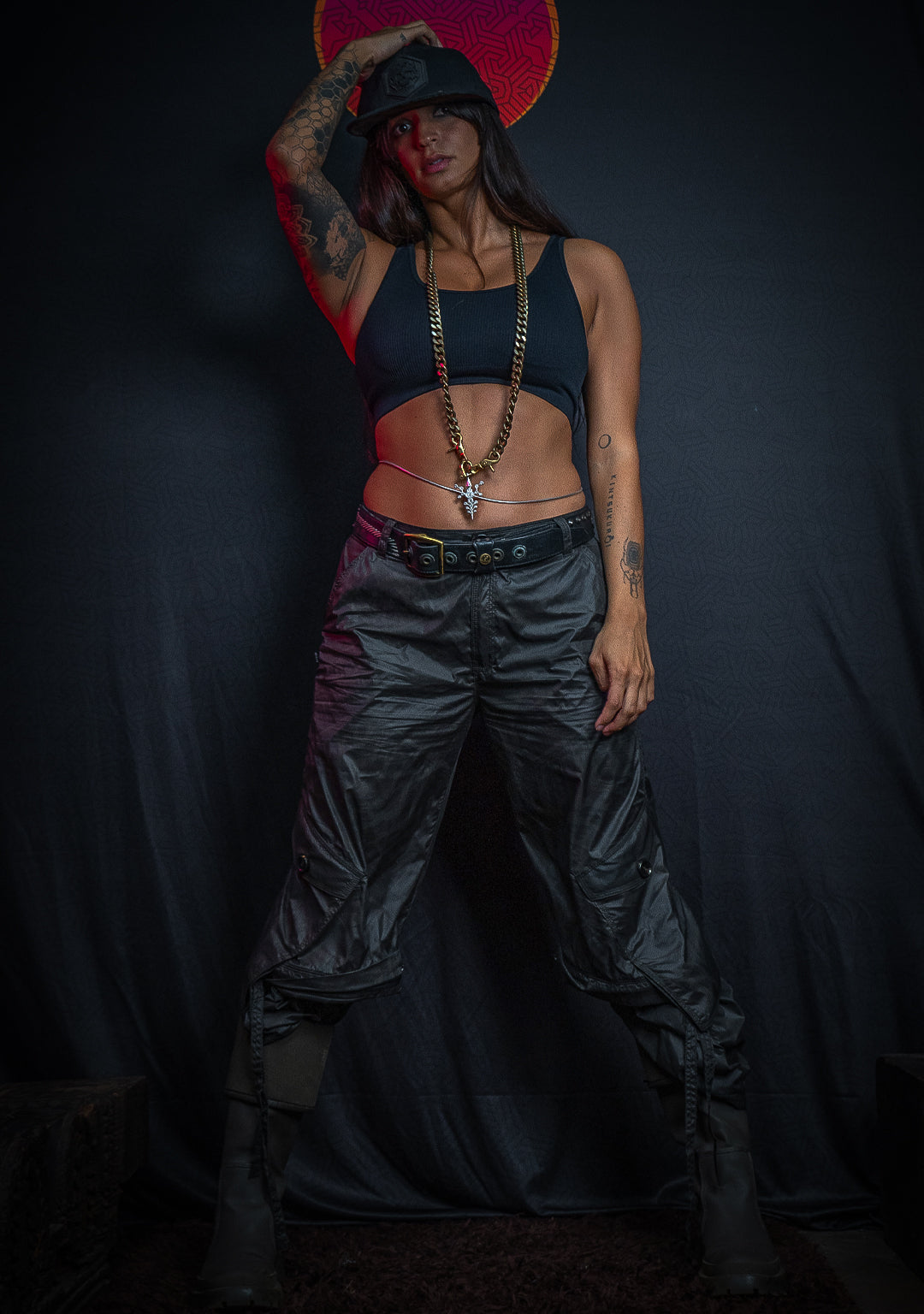 Long Pants Baggy Pockets Woman / Tofetta - SANDOKAN Grey - Image 10