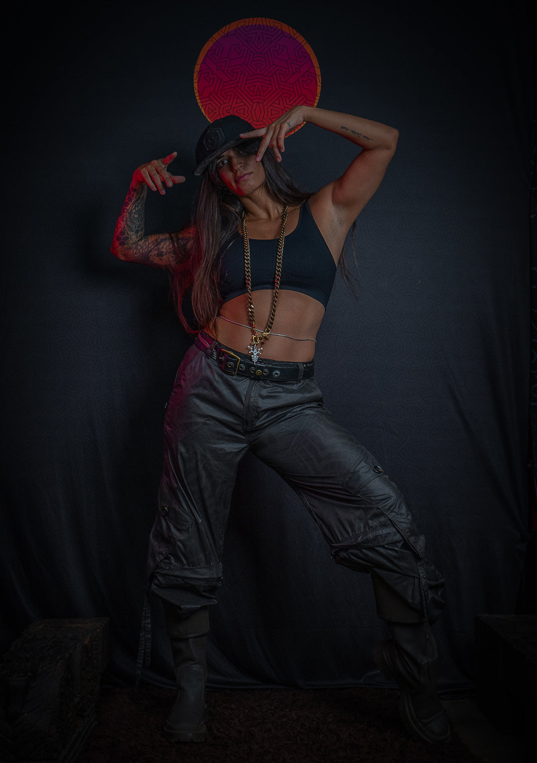 Long Pants Baggy Pockets Woman / Tofetta - SANDOKAN Grey - Image 3