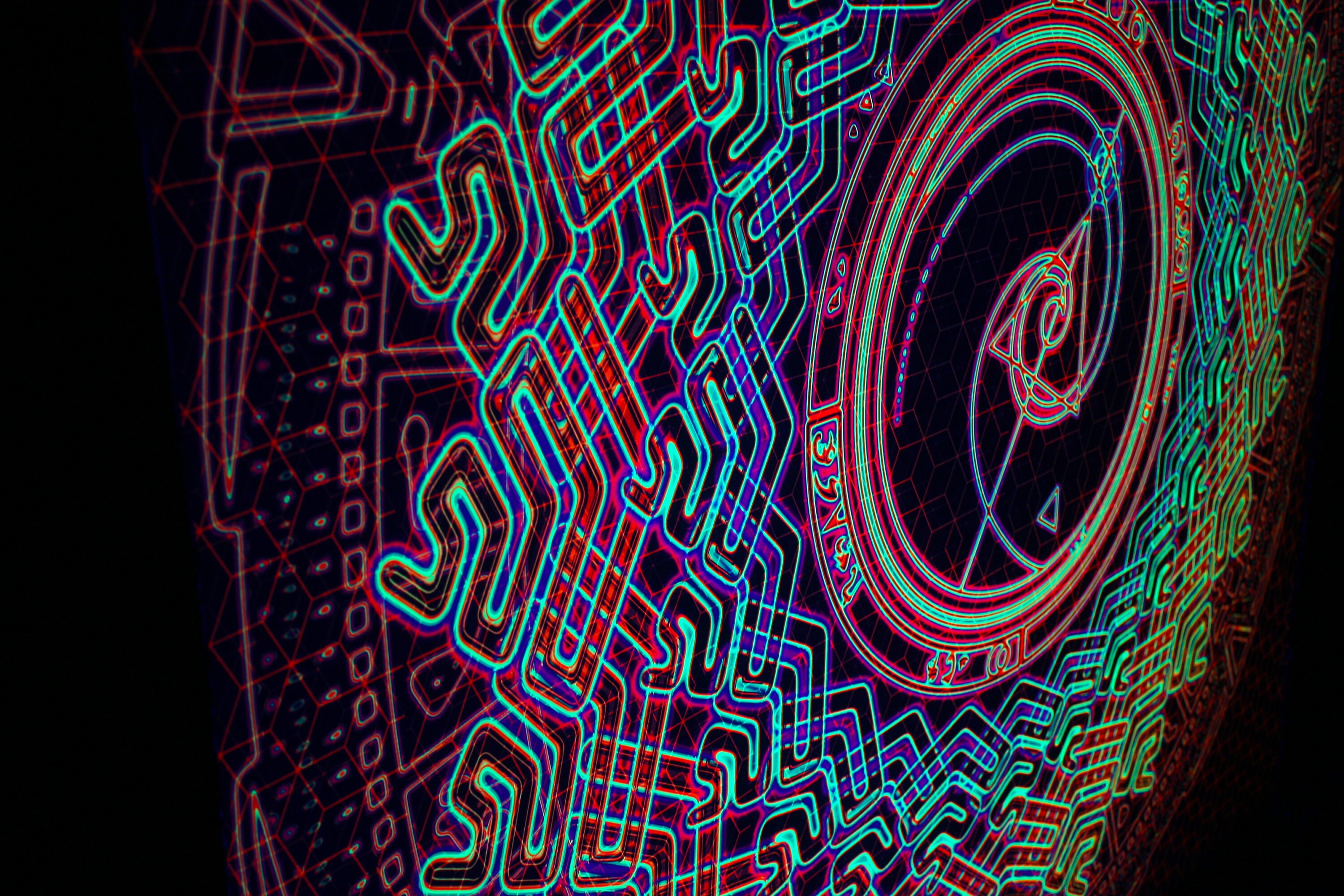 UV psychedelic Mandala Tapestry Backdrop FIBONACCI Esoteric art Spiritual Tapestry Mindfulness gift Chakra balancing Fabric Poster Nirvana - Image 7