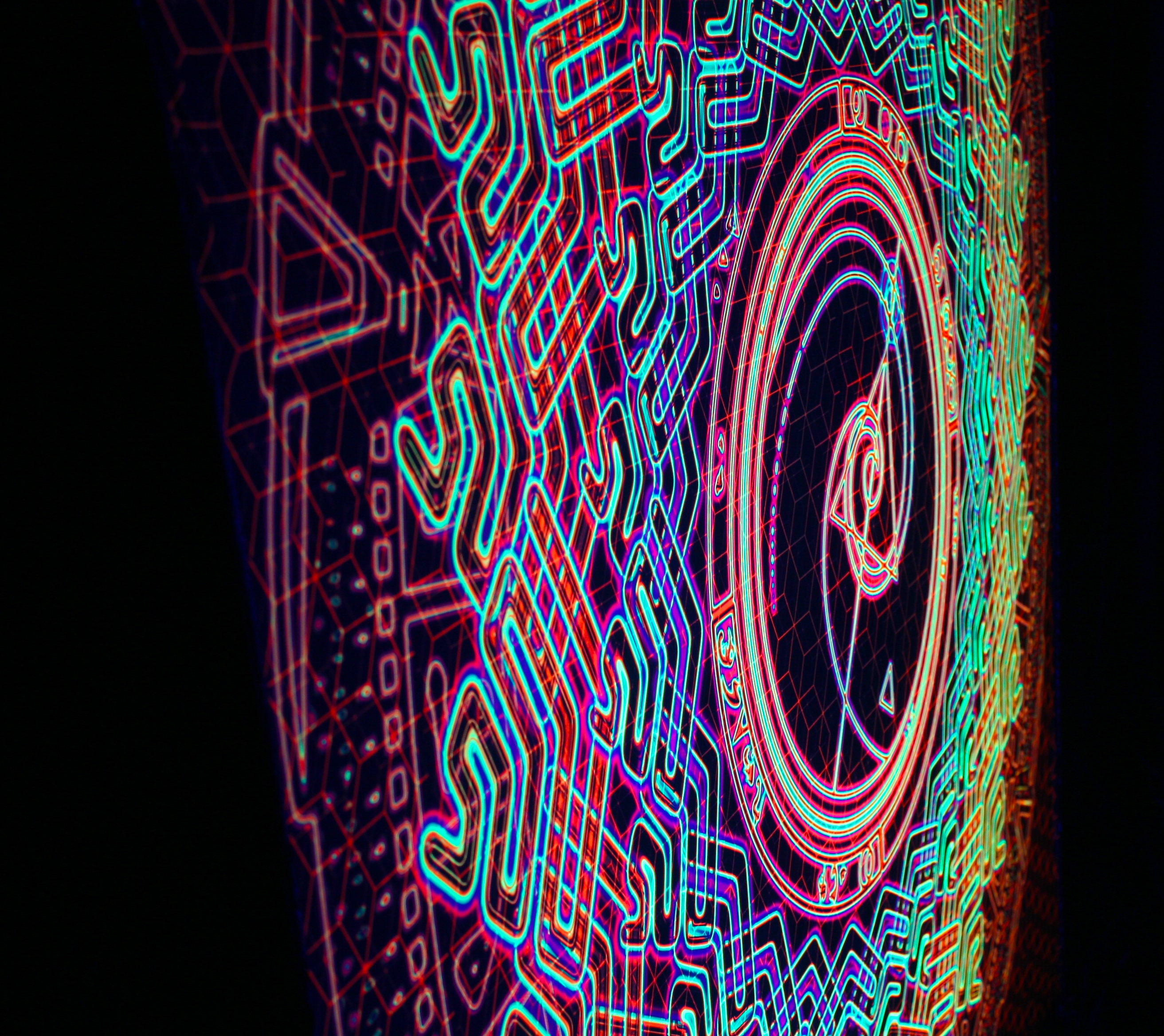 UV psychedelic Mandala Tapestry Backdrop FIBONACCI Esoteric art Spiritual Tapestry Mindfulness gift Chakra balancing Fabric Poster Nirvana - Image 9