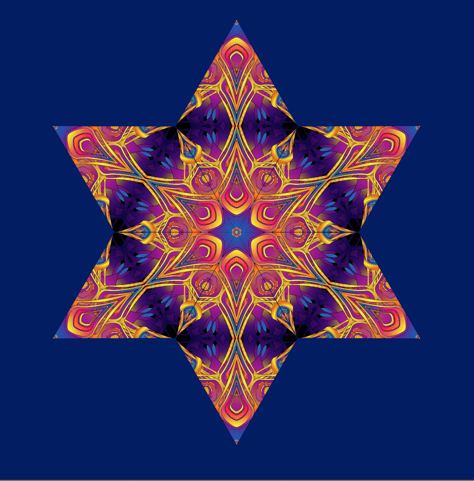 18x18 m UV-Reactive Ceiling Decoration - Hypnoflower - Psychedelic Fluorescent Canopy Festival blacklight PsyTrance decor Trippy hippie goa - Image 4