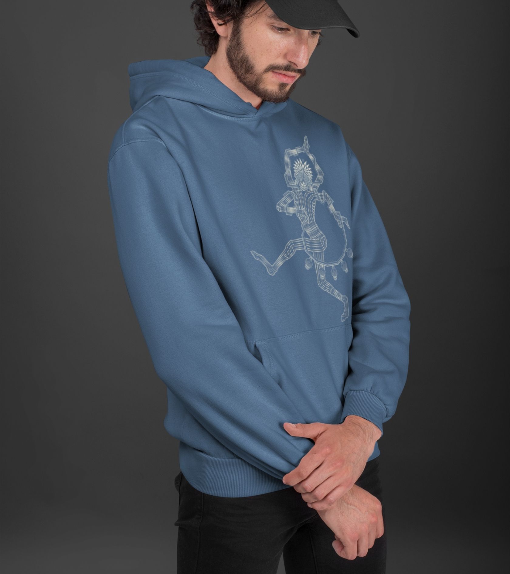 Mahakala Unisex Hoodie - Made to order - Choice of Colours - Image 4