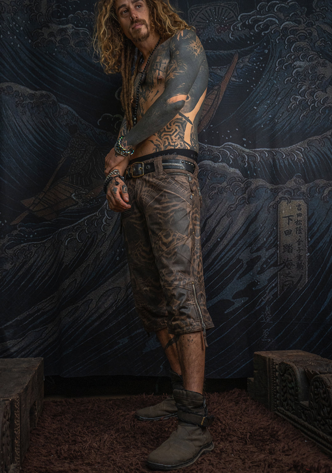 Corsaire Men / Fake Leather - Earth Dots SANDOKAN - Image 13