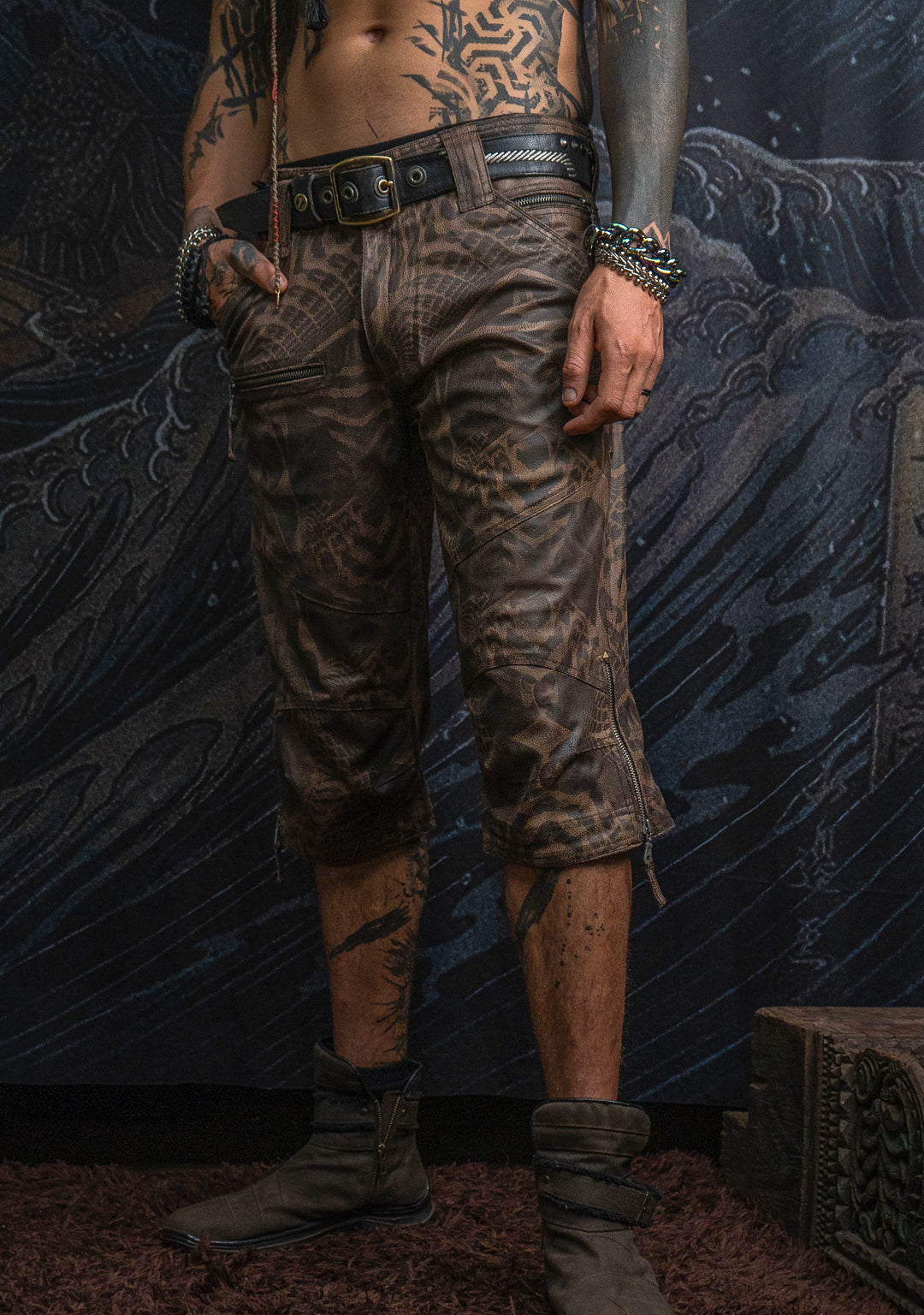 Corsaire Men / Fake Leather - Earth Dots SANDOKAN - Image 14