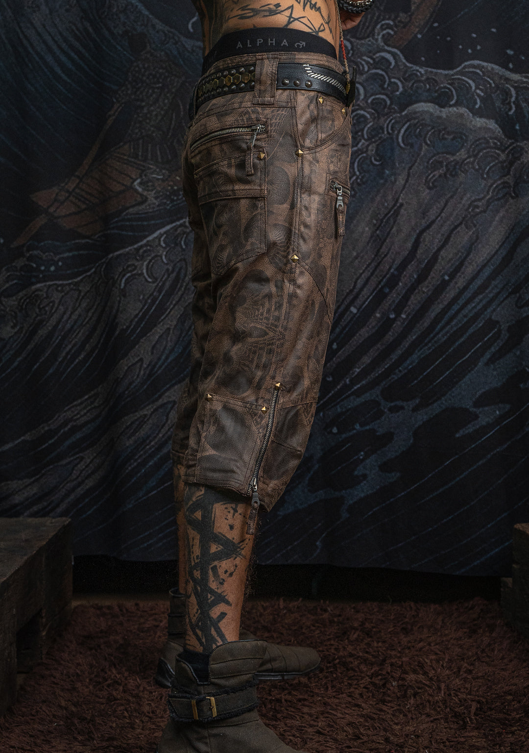 Corsaire Men / Fake Leather - Earth Dots SANDOKAN - Image 11