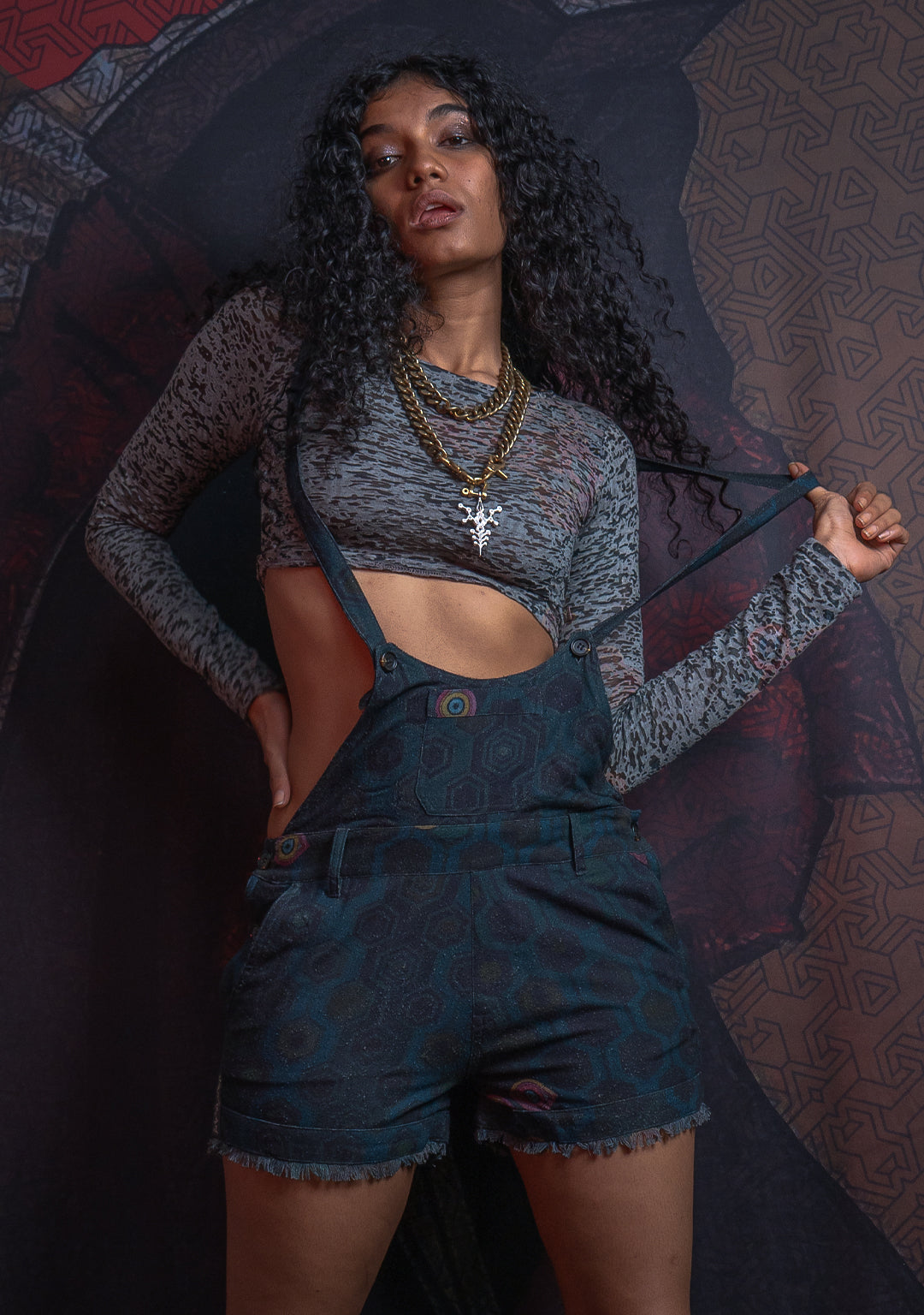 Shorties Overall / Silk Slub - SEXTIESEYZES - Image 3