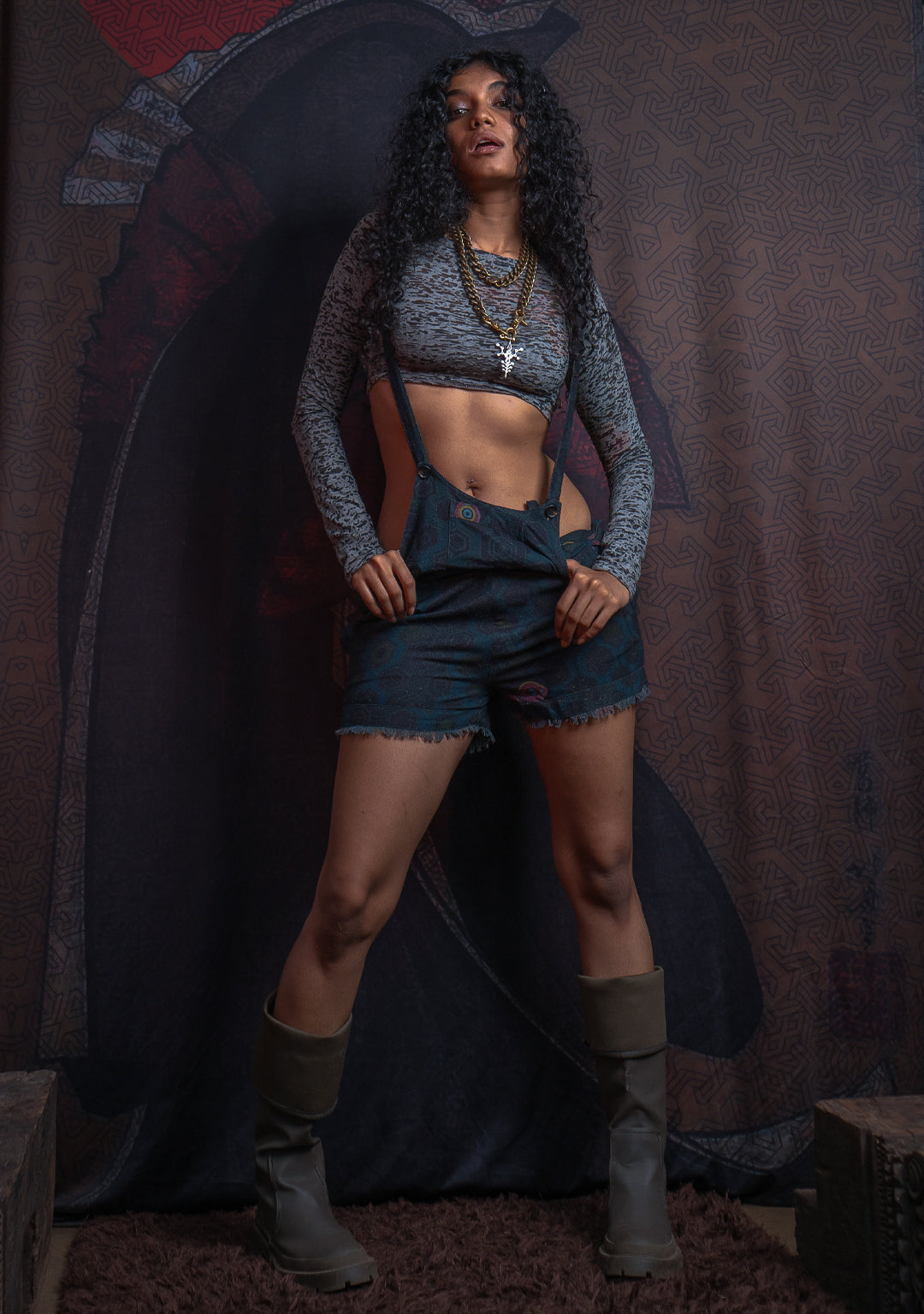 Shorties Overall / Silk Slub - SEXTIESEYZES - Image 5