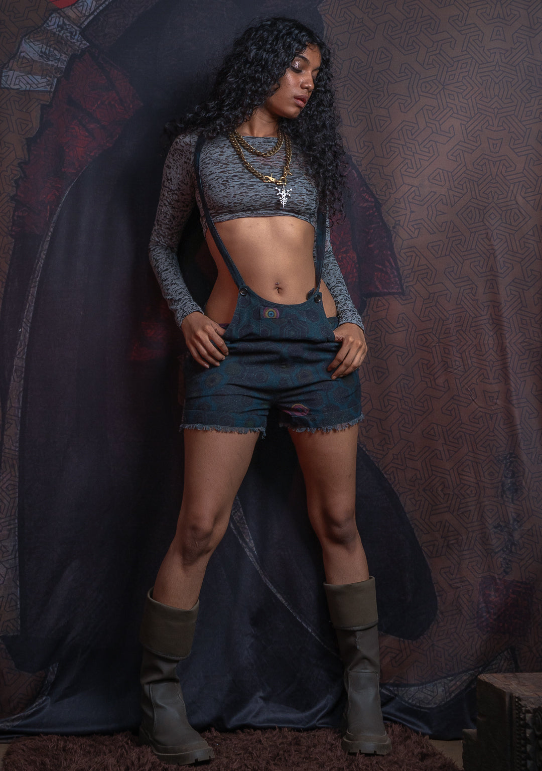 Shorties Overall / Silk Slub - SEXTIESEYZES - Image 6