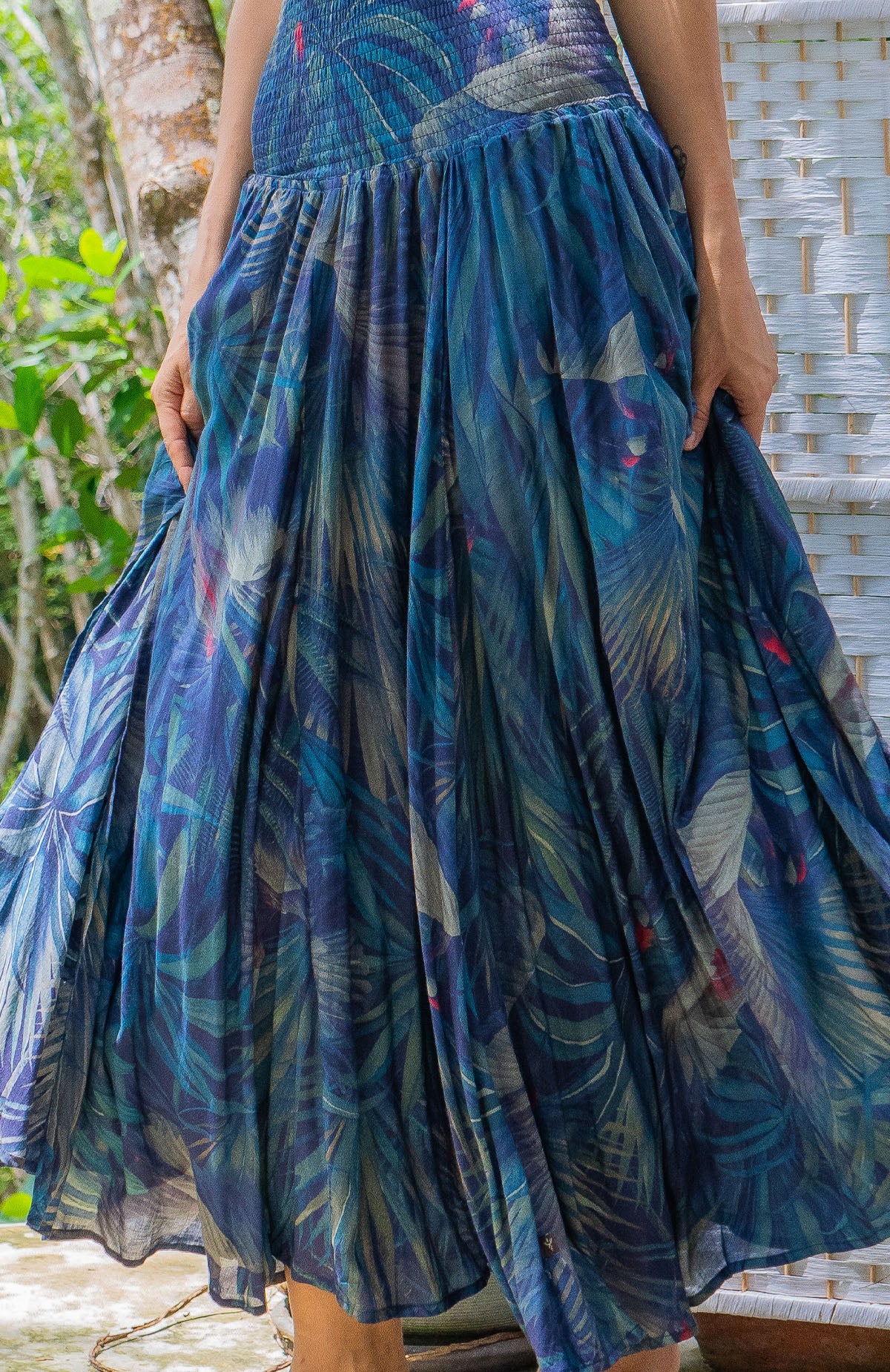 Gipsy Low Waist Long Skirt / Bamboo - TSURU - Image 10