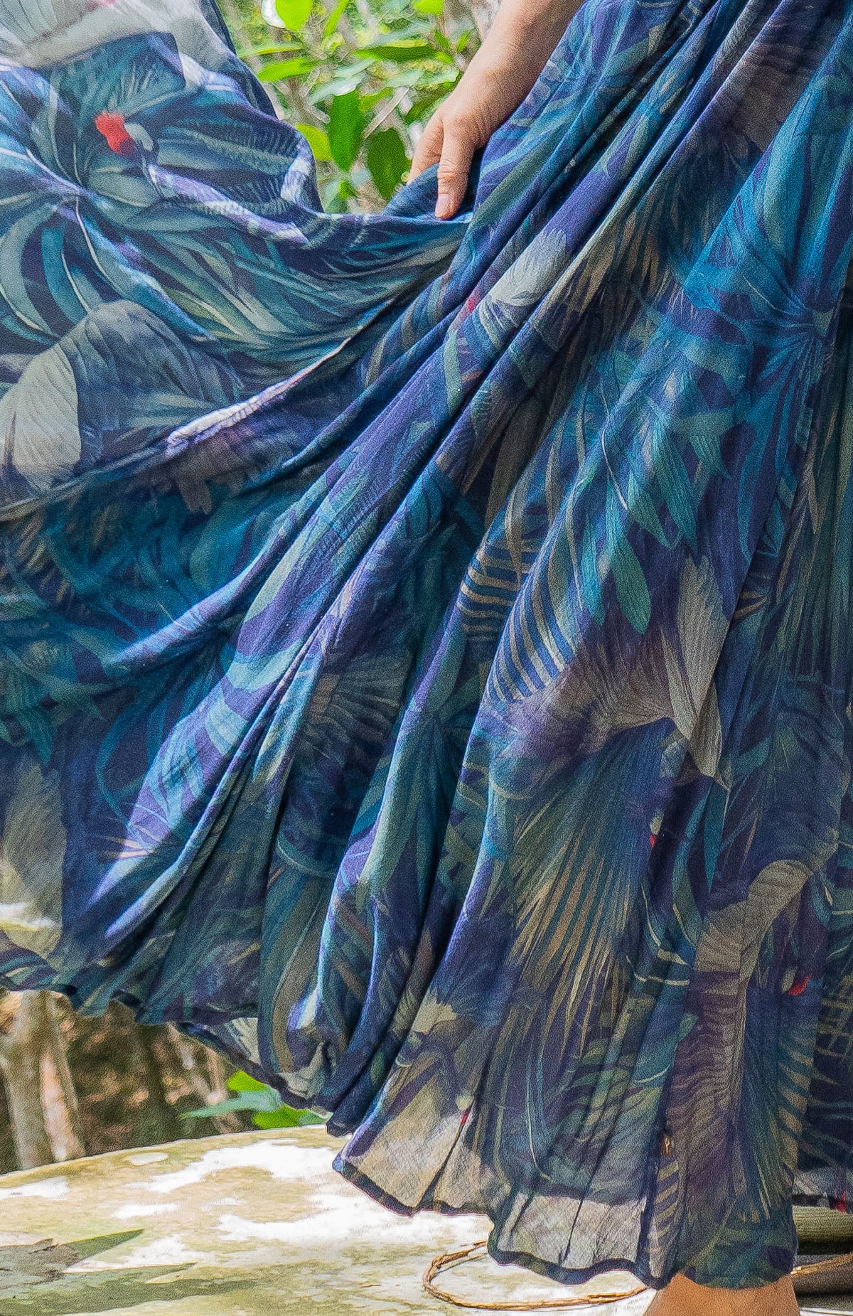 Gipsy Low Waist Long Skirt / Bamboo - TSURU - Image 5