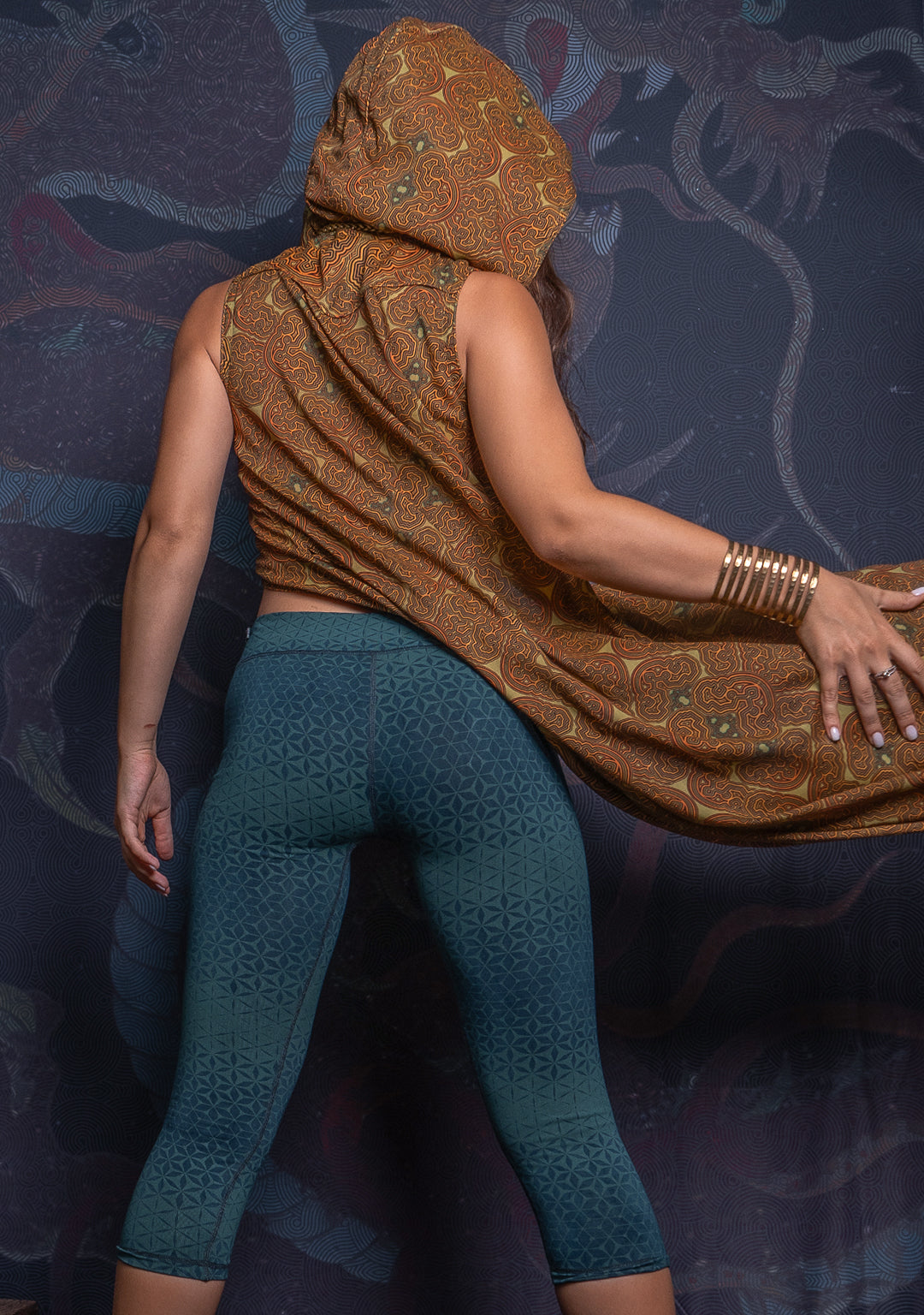 Hooded Long Dress / Bamboo - Mustard SHIBIZAX - Image 9