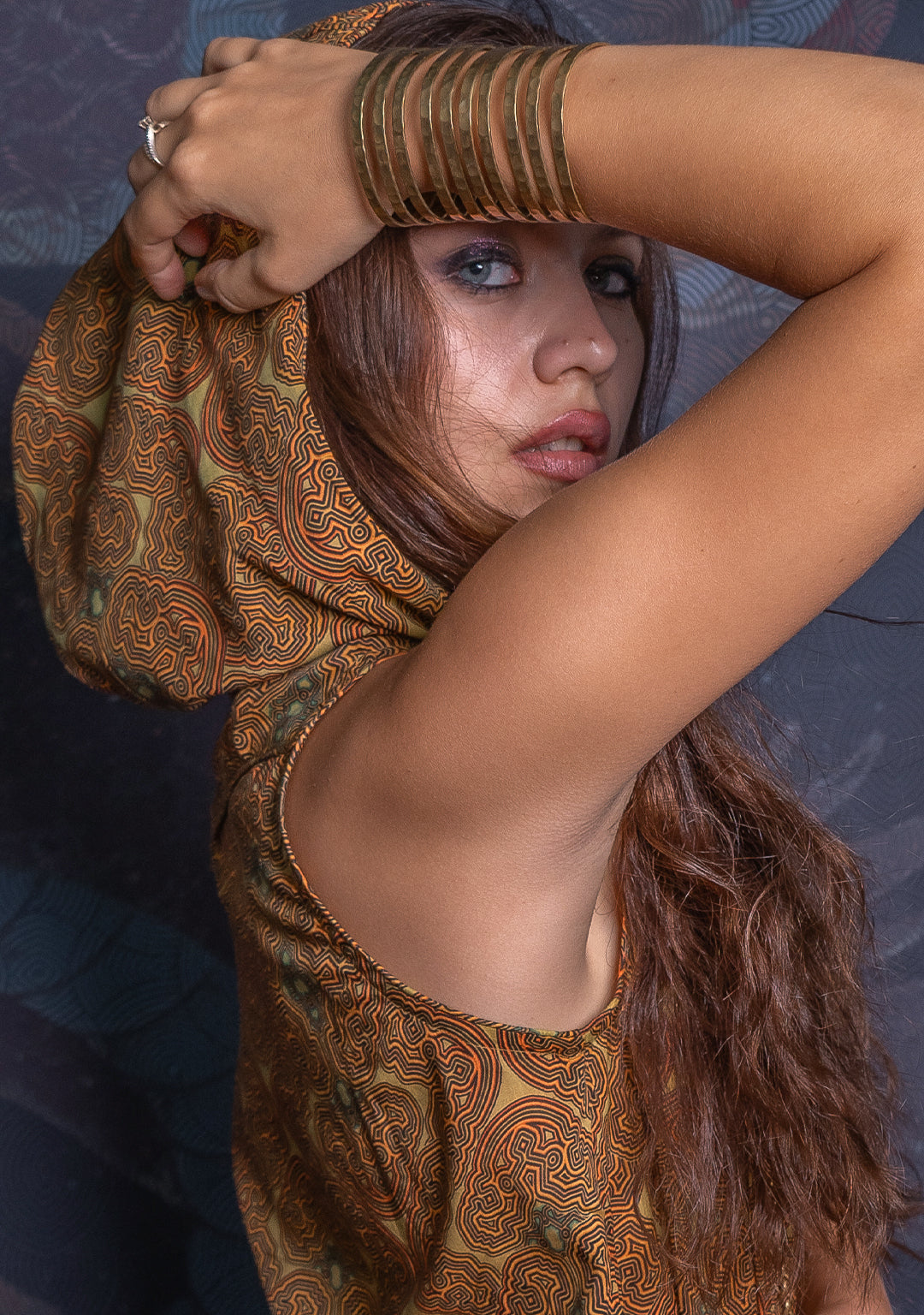 Hooded Long Dress / Bamboo - Mustard SHIBIZAX - Image 11