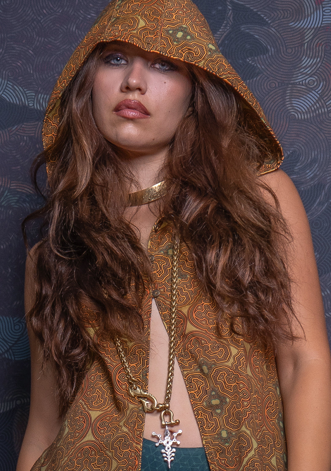 Hooded Long Dress / Bamboo - Mustard SHIBIZAX - Image 7