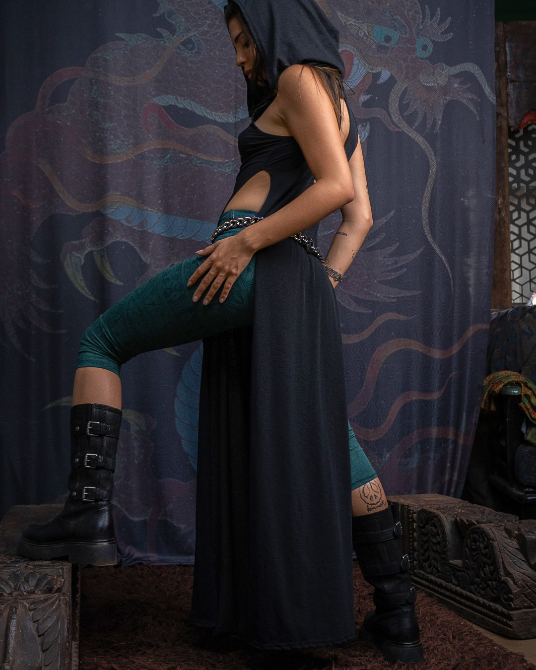 Long Dress /Knits - BLACK BURNER - Image 6