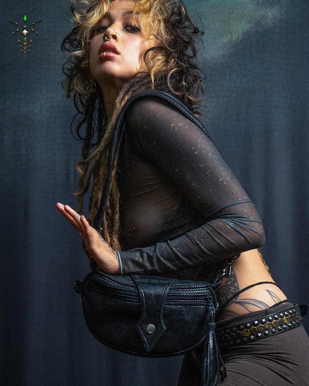 Woman Crop Top Longsleeve / Soft Mesh - REBIRTH OF IKARO - Image 5