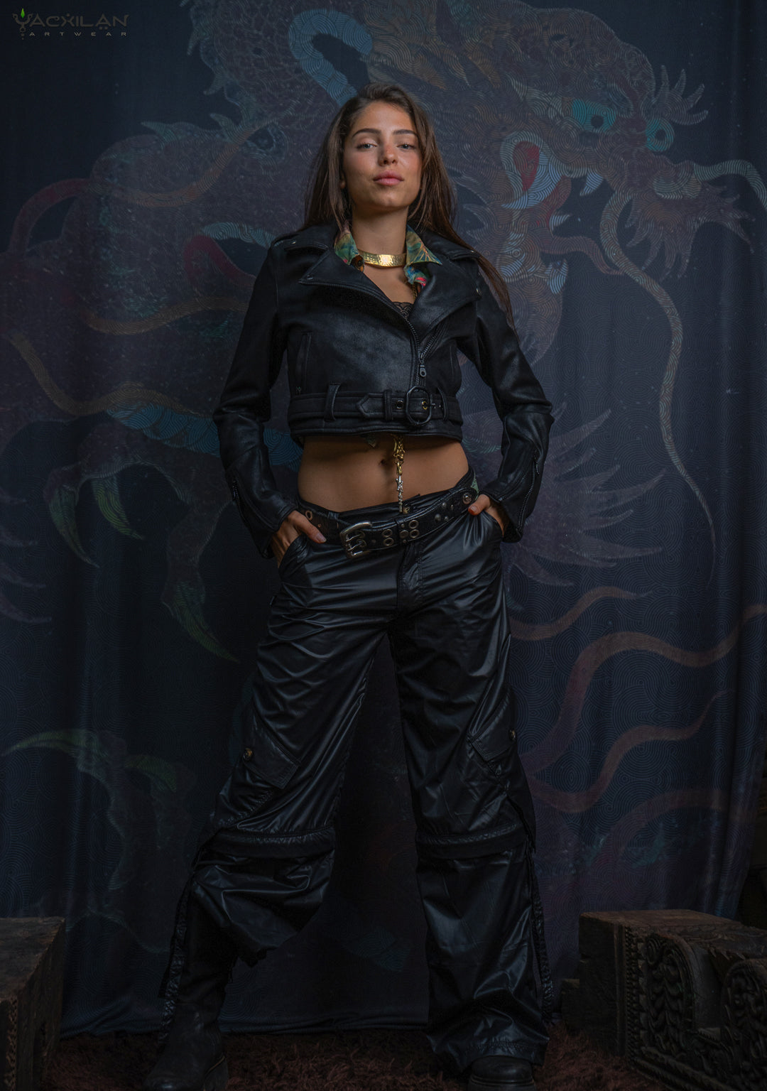 Mini Perfecto Jacket Woman / Fake Leather - BLAK RIDER - Image 7