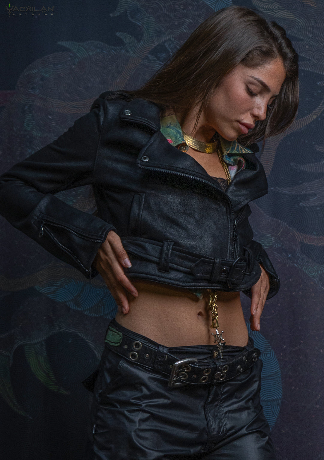 Mini Perfecto Jacket Woman / Fake Leather - BLAK RIDER - Image 4