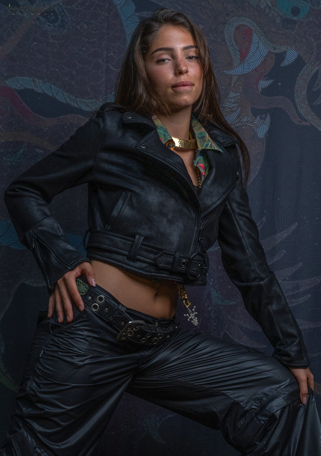 Mini Perfecto Jacket Woman / Fake Leather - BLAK RIDER - Image 5