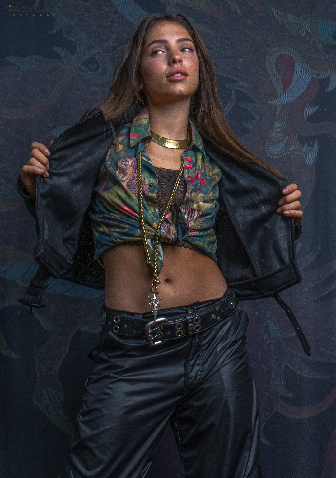 Mini Perfecto Jacket Woman / Fake Leather - BLAK RIDER - Image 8