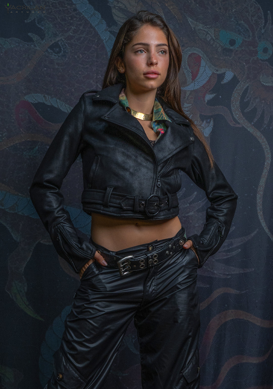 Mini Perfecto Jacket Woman / Fake Leather - BLAK RIDER - Image 9