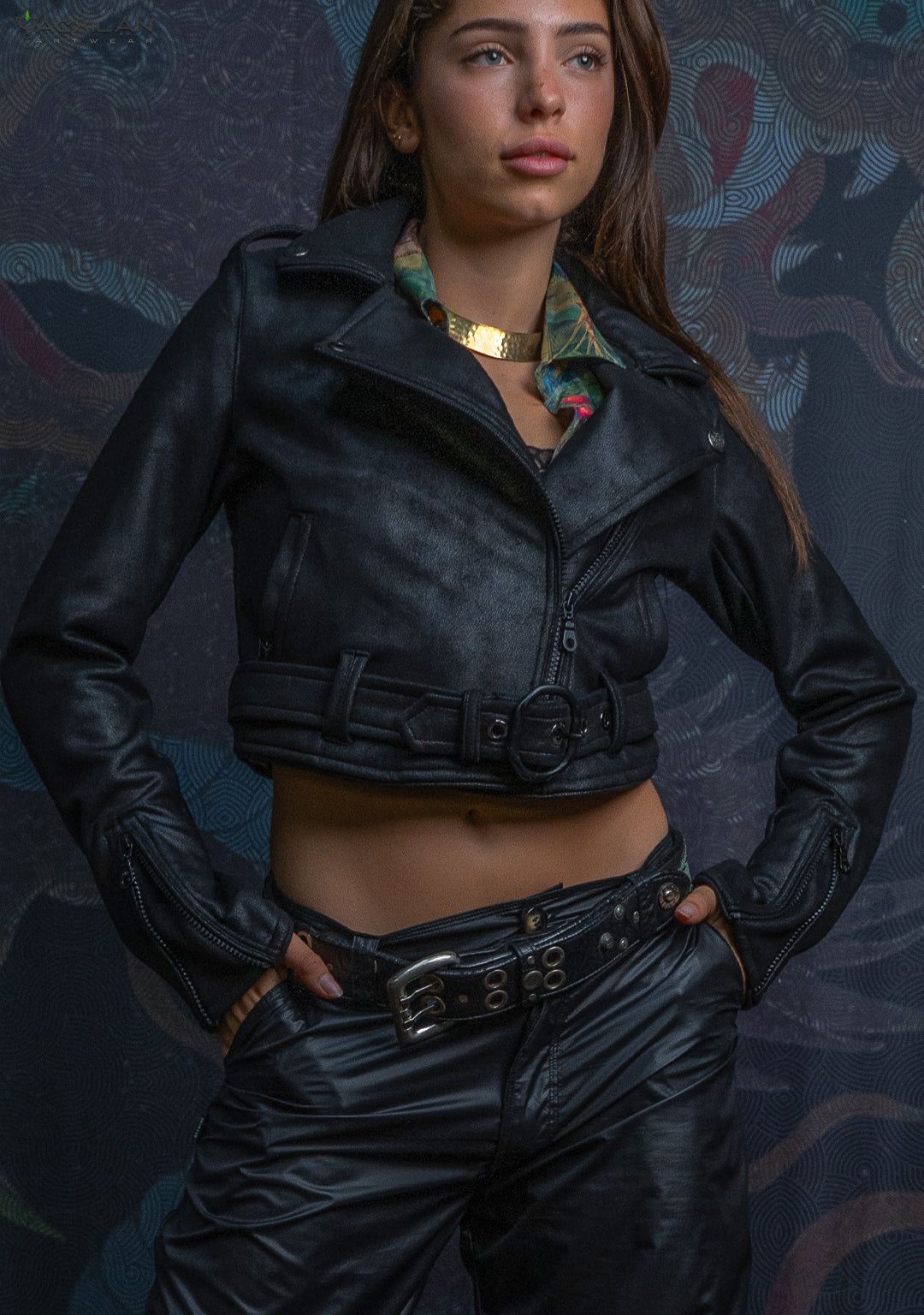 Mini Perfecto Jacket Woman / Fake Leather - BLAK RIDER - Image 10