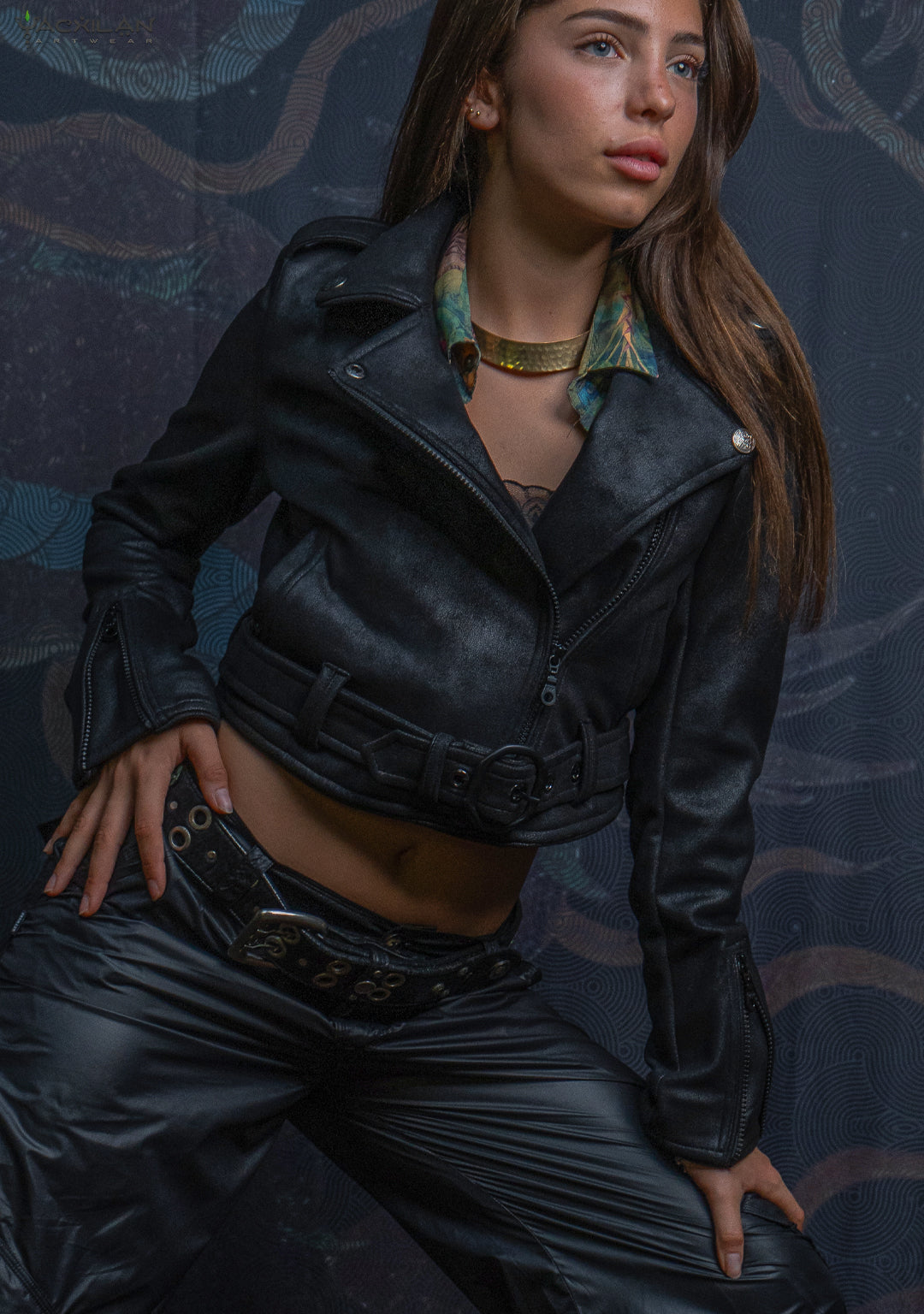 Mini Perfecto Jacket Woman / Fake Leather - BLAK RIDER - Image 14