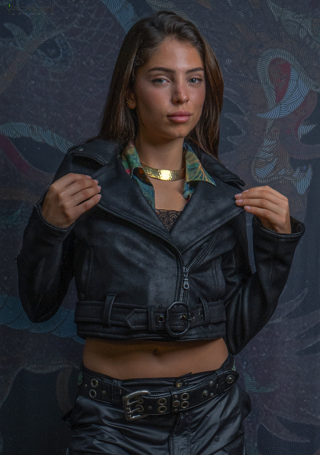 Mini Perfecto Jacket Woman / Fake Leather - BLAK RIDER - Image 16