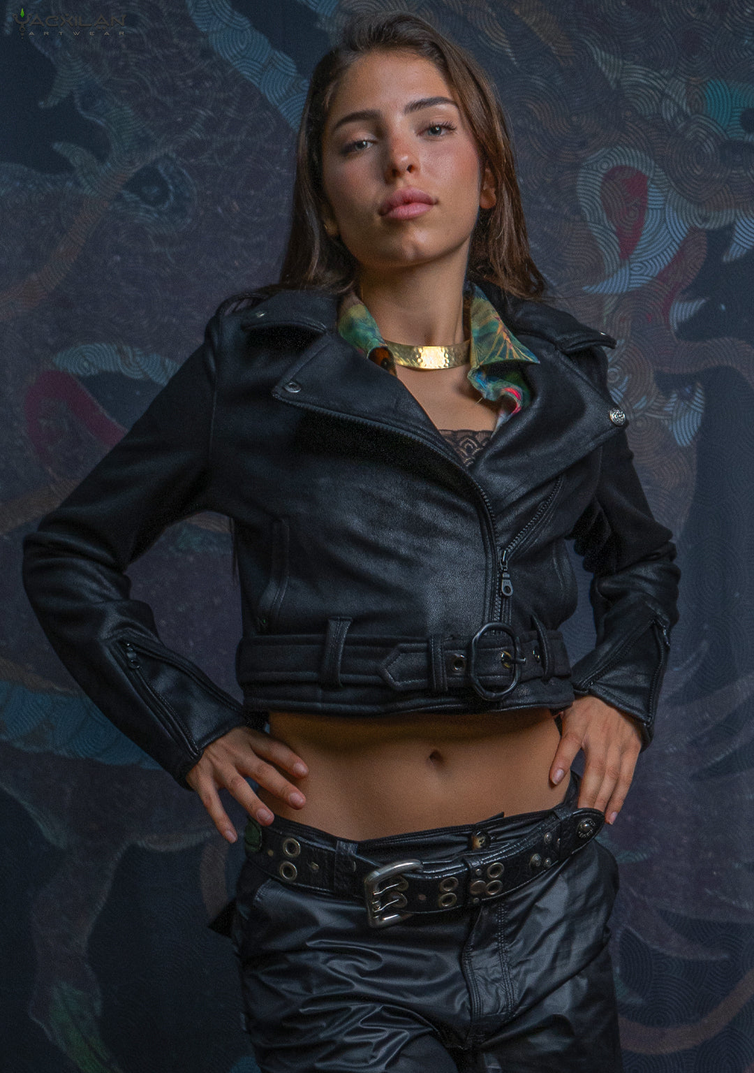 Mini Perfecto Jacket Woman / Fake Leather - BLAK RIDER - Image 17