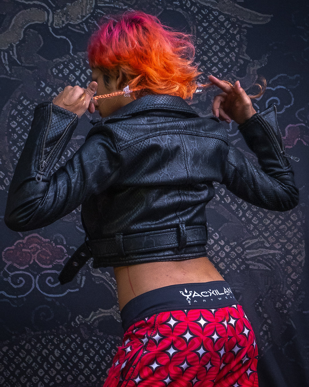 Mini Perfecto Jacket Woman / Fake Leather - Black BOA - Image 12