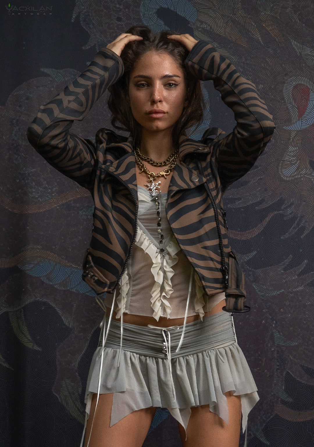 Mini Perfecto Jacket Woman / Neoprene Latte - TIGRIS - Image 5