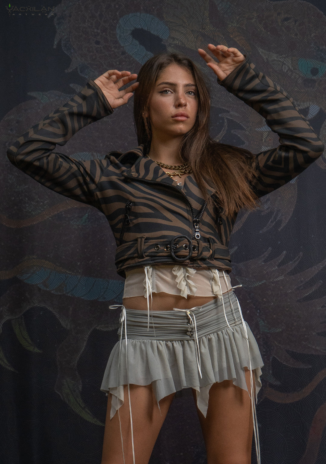 Mini Perfecto Jacket Woman / Neoprene Latte - TIGRIS - Image 6