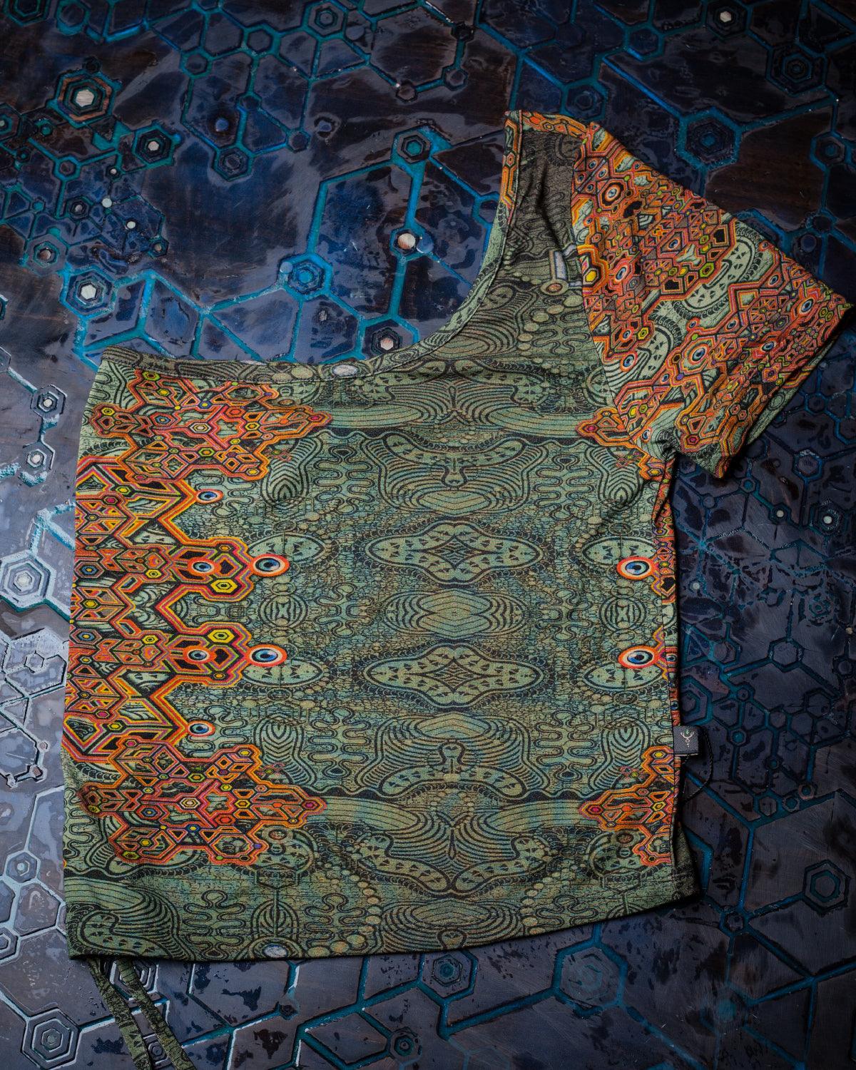 Open Shoulder Top / Light Viscose Jersey - ATLANTIS - Yacxilan Artwear