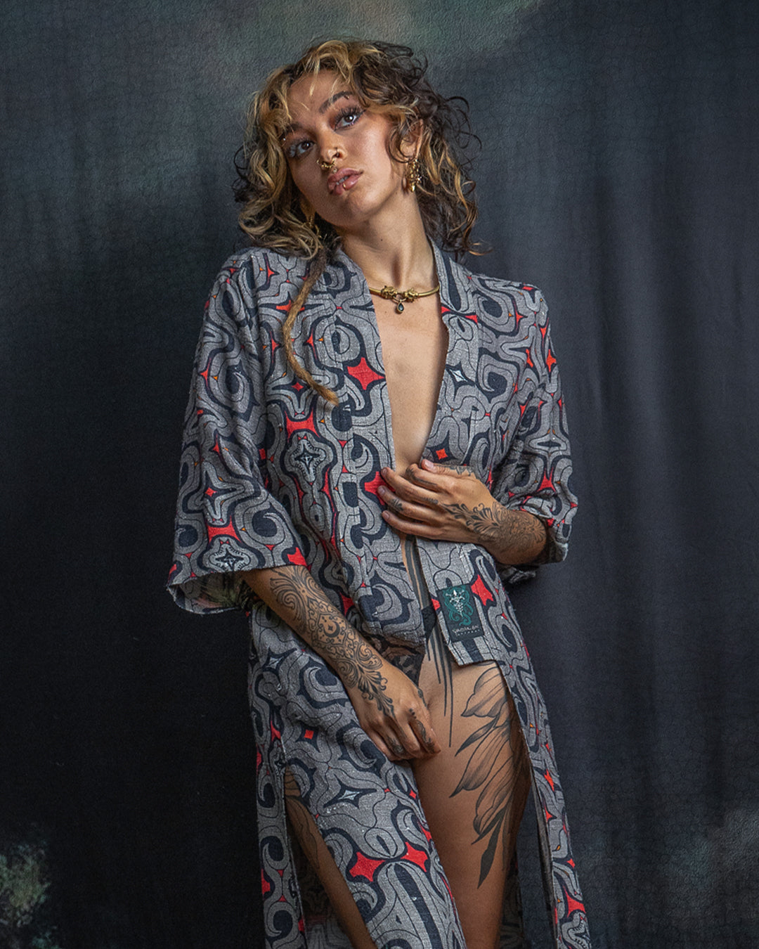 Open Kimono / Chinese Silk Unique Pieces - Raw MU TRIBE - Image 7