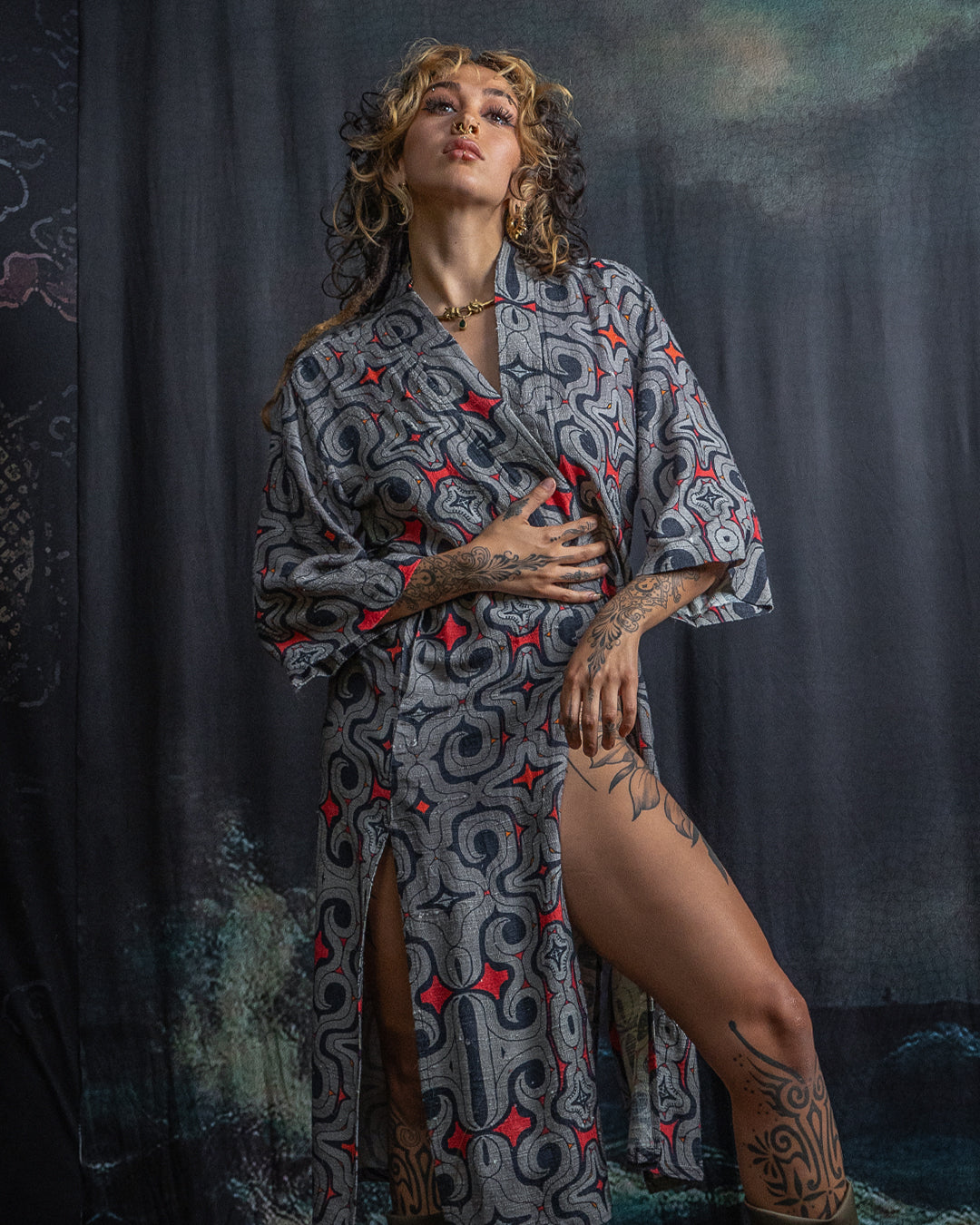 Open Kimono / Chinese Silk Unique Pieces - Raw MU TRIBE - Image 14