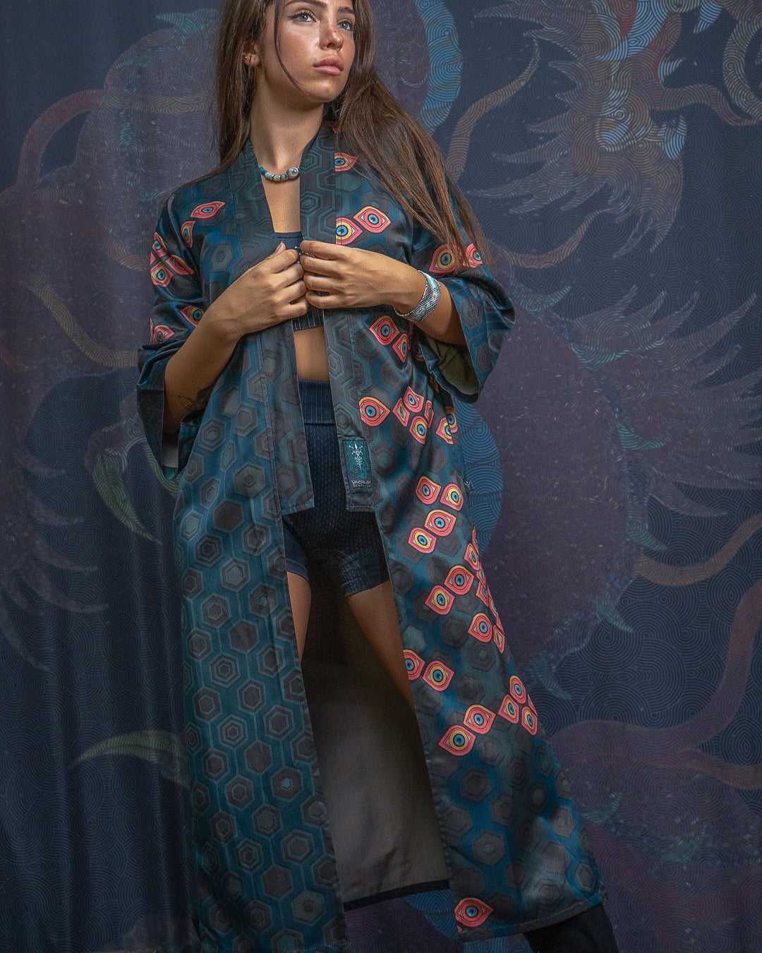 Open Kimono / Silk Satin - SEXTIESEYEZS - Image 7