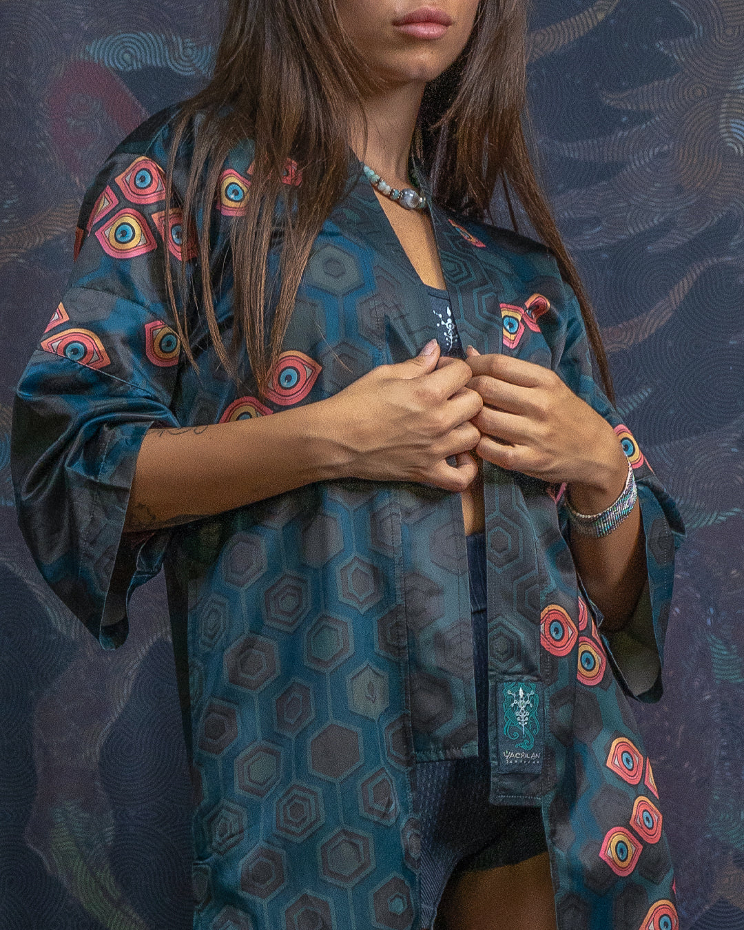 Open Kimono / Silk Satin - SEXTIESEYEZS - Image 3