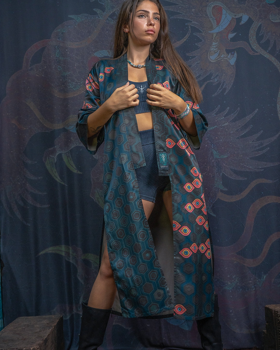 Open Kimono / Silk Satin - SEXTIESEYEZS - Image 5