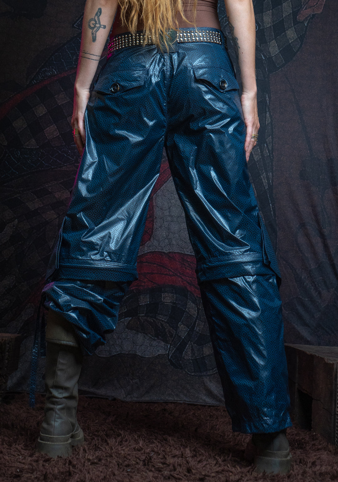 Long Pants Baggy Pockets Woman / Tofetta - CAMALEON Ultramarine - Image 14